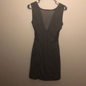 Forever 21 deep V mesh black mini size S